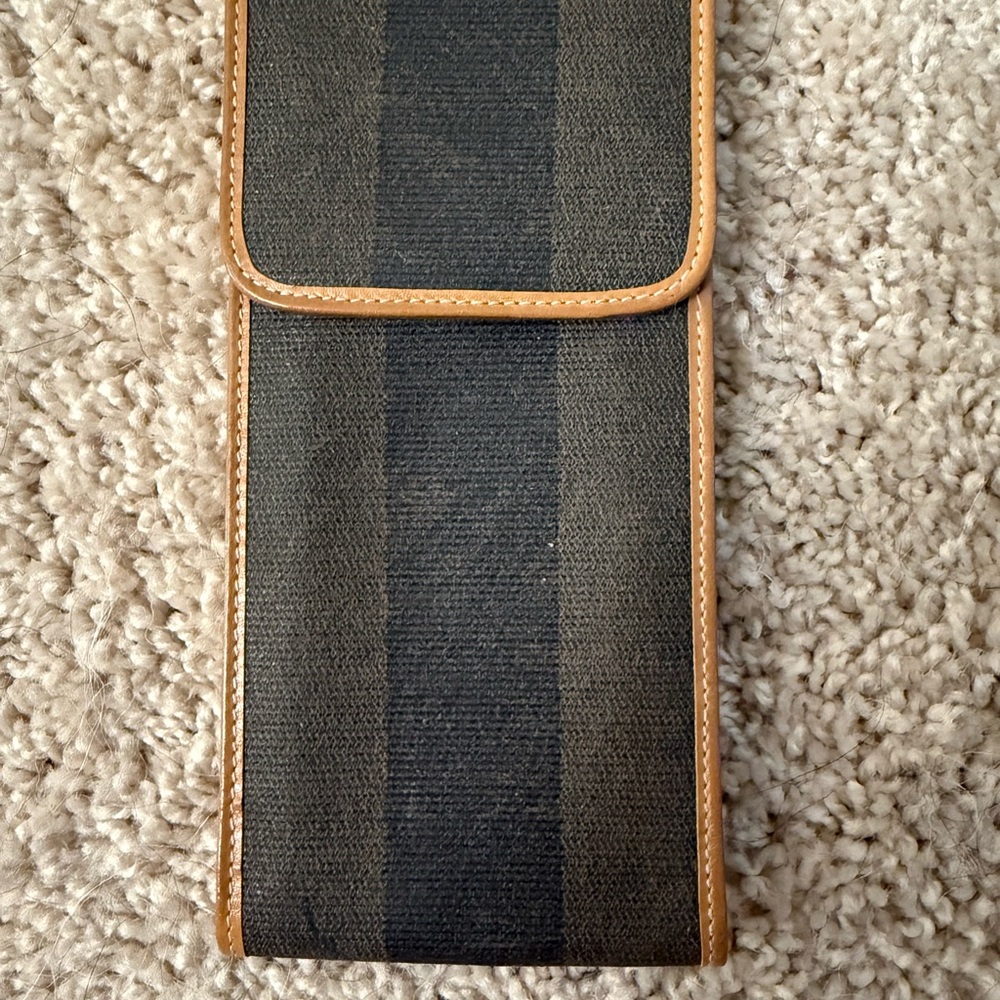 Vintage Fendi Pequin Stripe Sunglasses Case